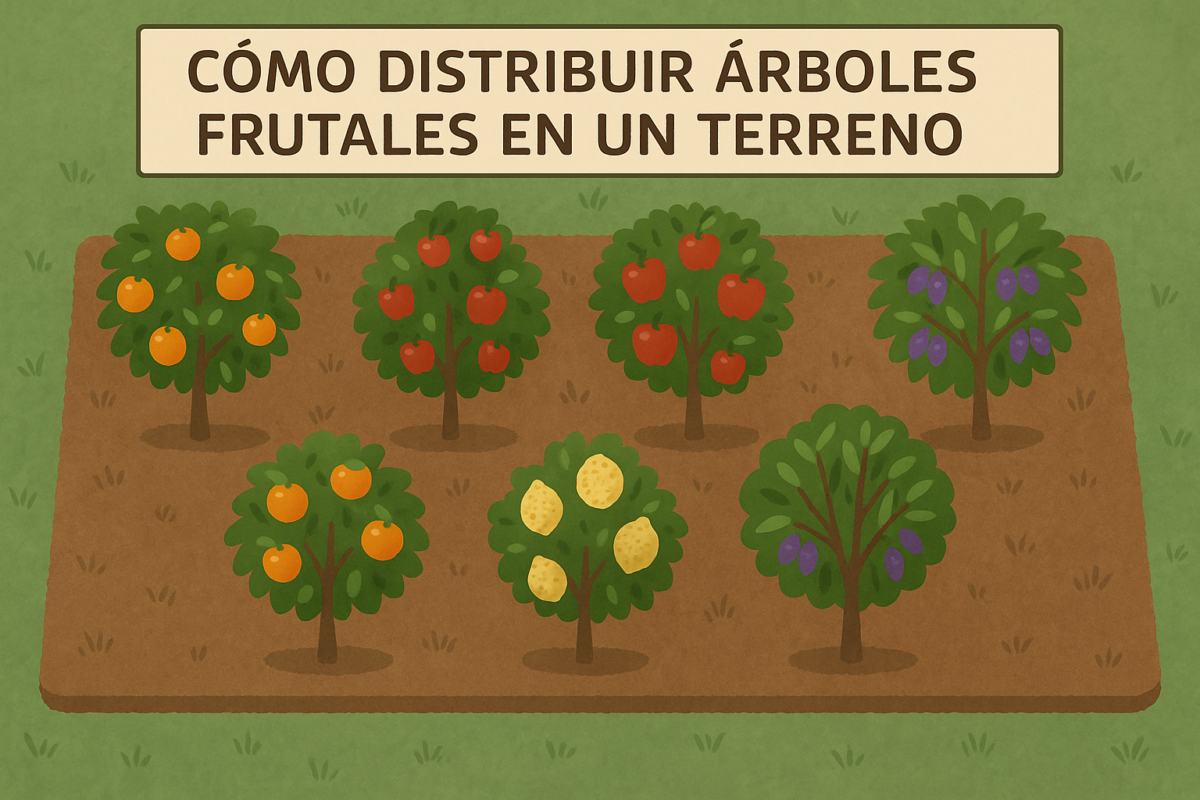 Cómo distribuir árboles frutales en un terreno